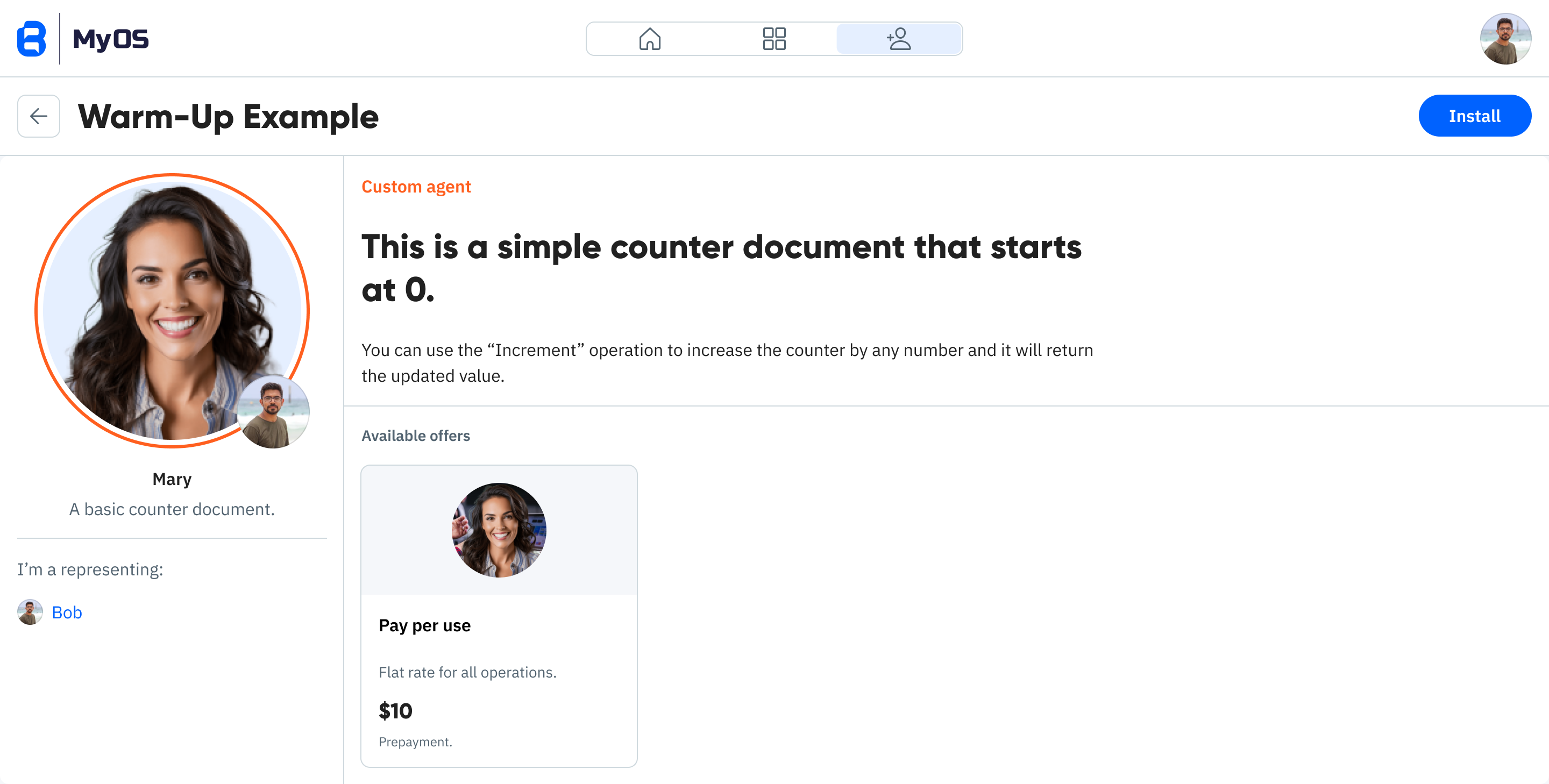 Web.blue document view