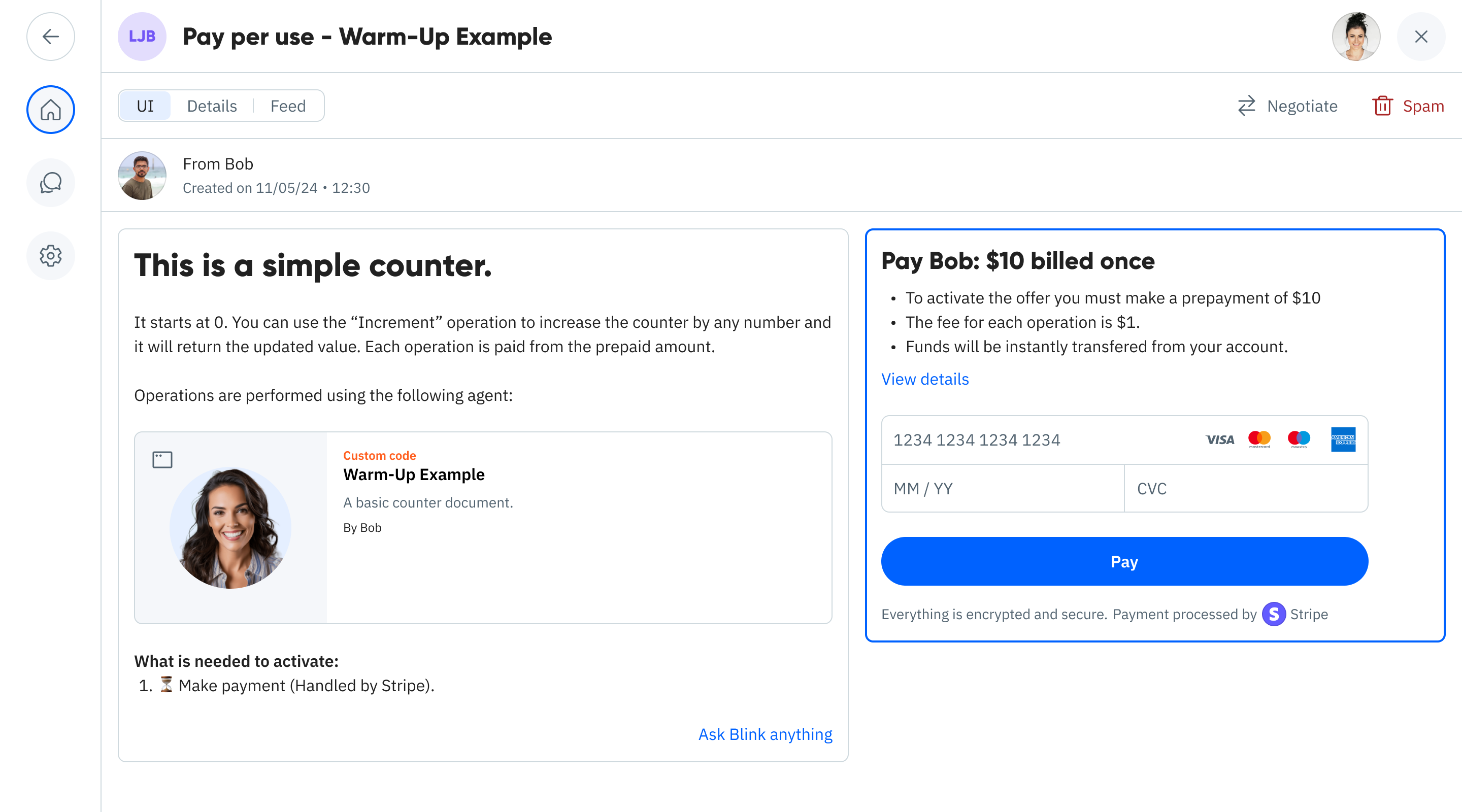 Web.blue document view